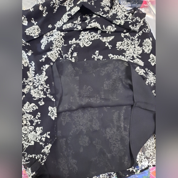 Vintage Liz Claiborne Floral Print Flowy Skirt - Picture 6 of 8